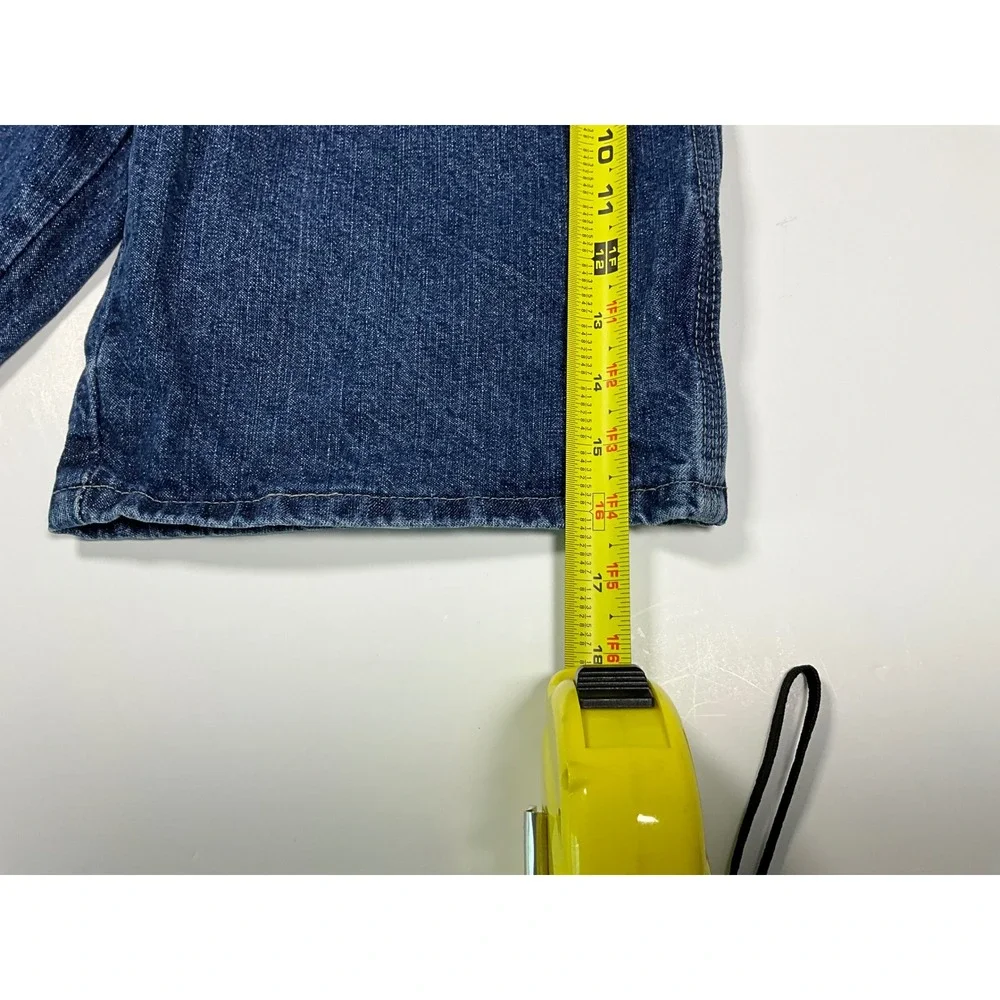 Vintage Wrangler Carpenter Jean Shorts Boys' Size 8 Husky‎ Blue Denim Baggy